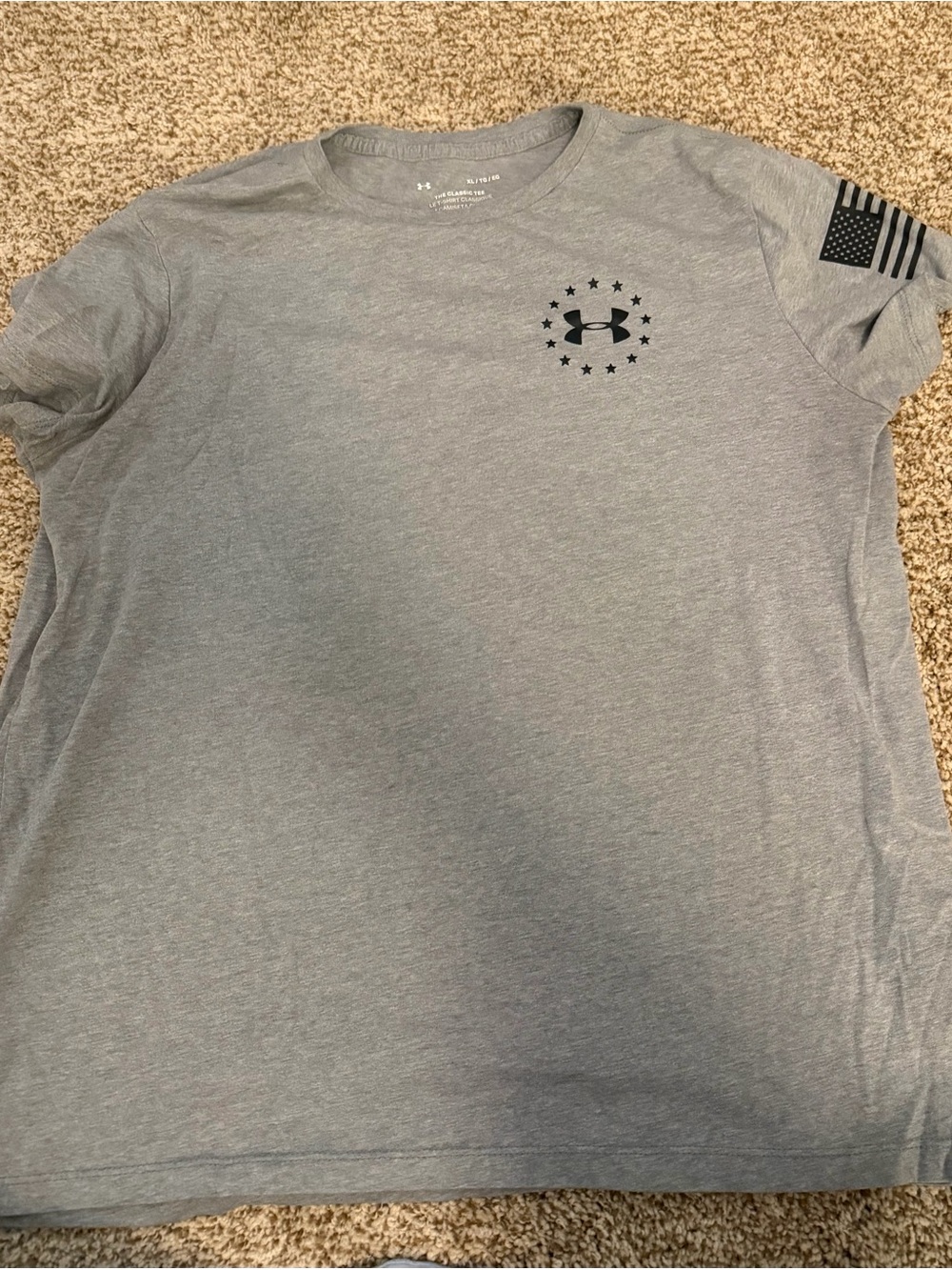 Under Armour Men’s Gray Short-Sleeve Performance T-Shirt